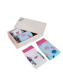 Pack de 2 pares de calcetines diseñados por artistas españolas