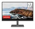 Lenovo L27m-30 - Monitor Gaming de 27" con Eyesafe (FHD, IPS, 75Hz, 4 ms, HDMI+VGA+USB-C, Cable USB-C, FreeSync