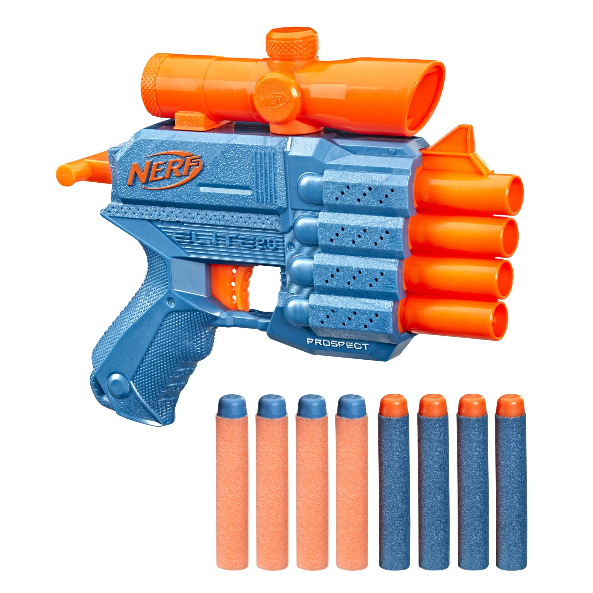 Hasbro Nerf Elite 2.0, Prospect QS-4, 8 Dardos de Espuma