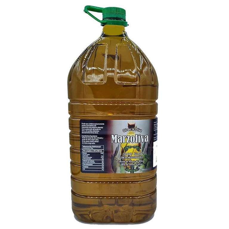 Aceite de Sansa de Oliva Marzoliva Suave - Garrafa de 5 litros para uso en alimentos