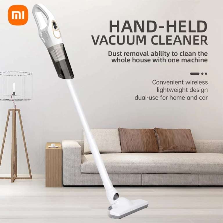 Xiaomi Aspiradora Inalámbrica Handheld Vacuum Cleaner, Recargable, Seco y Húmedo