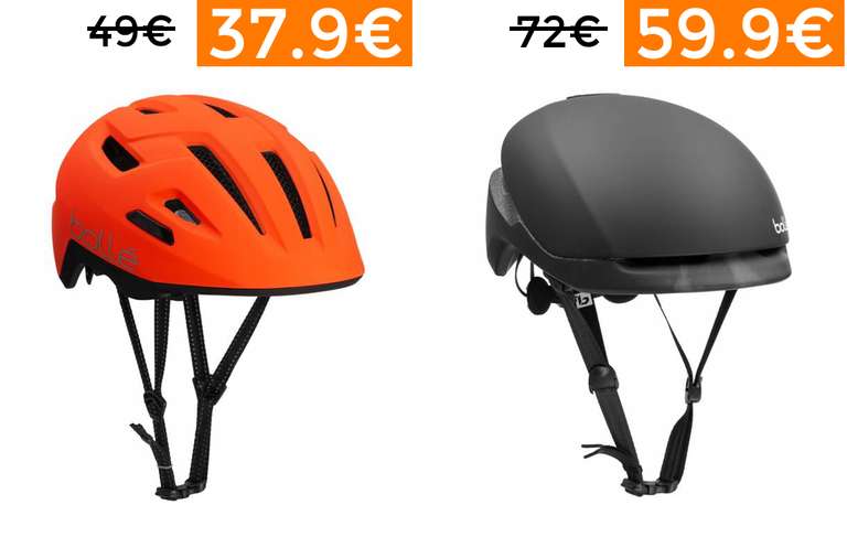 Rebajas en selección de cascos de ciclismo Bollé