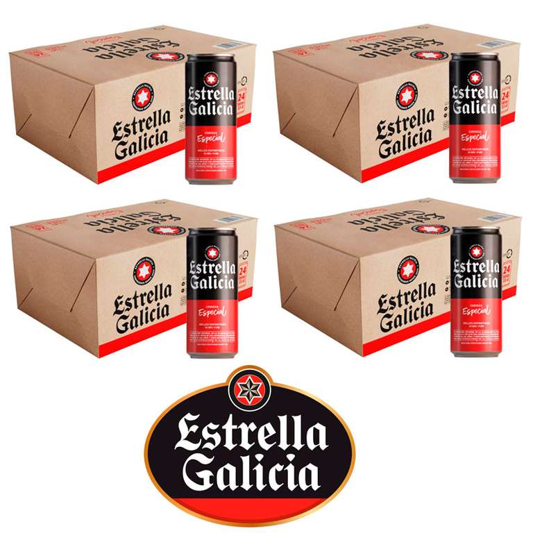 ESTRELLA GALICIA (48 latas 33 cl) / Cupón 20% Selección de cervezas ESTRELLA GALICIA