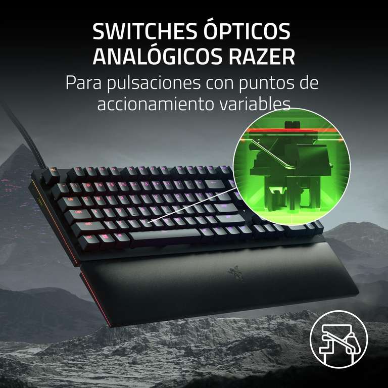 Razer Huntsman V2 Analog - Teclado Premium para juegos con interruptores ópticos analógicos