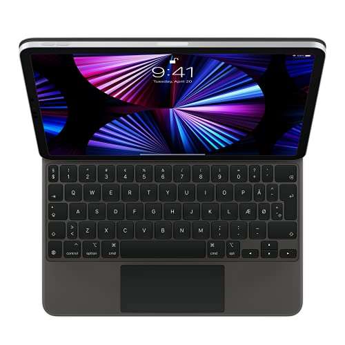Apple Magic Keyboard para el iPad Pro de 11 Pulgadas (4.ª generación) y iPad Air (5.ª generación) - Danés - Negro