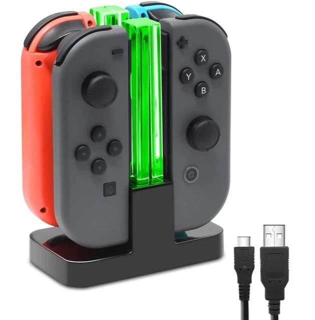 Estación de carga 4 mandos Joy Cons para Nintendo Switch