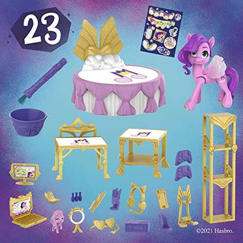 My Little Pony: A New Generation - Princesa Pipp Petals Habitación mágica - Poni Rosado de 7,5 cm