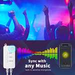 Tiras LED Alexa WiFi 10M - Luces Led Habitacion Funciona con Amazon Echo Google Home,Sync con Música,RGB Smart 5050