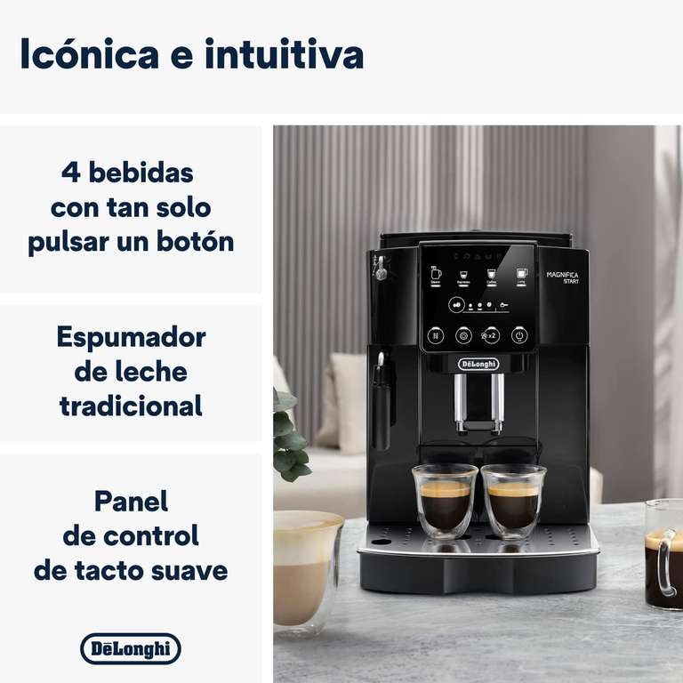 Krups Intuition Preference EA8738 Cafetera superautomática, pantalla táctil  color, máquina de café con indicadores lumínicos, 11 bebidas