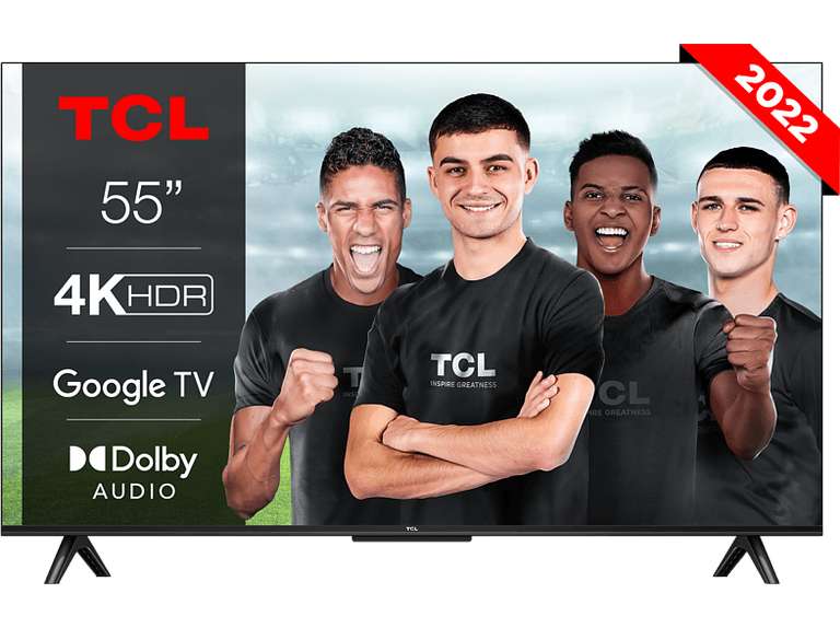 TV LED 55" - TCL 55P635, LCD, 4K HDR TV, Google TV, Control por voz, Smart TV, Dolby Audio, HDR10