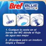 Bref Blue Activ Higiene Cesta WC (pack de 10 unidades), para un WC siempre limpio y fresco, fórmula antical que elimina la suciedad