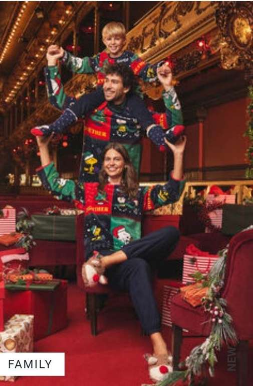 3x2 Pijama a juego Navidad (33% + 10% descuento, 5 euros en próxima compra por recogida en tienda)