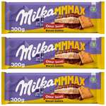 3 x Milka MMMAX Choco Swing Tableta Grande Chocolate con Leche de los Alpes y Galleta, Relleno de Crema de Leche y Cacao 300g [Unidad 1'89€]