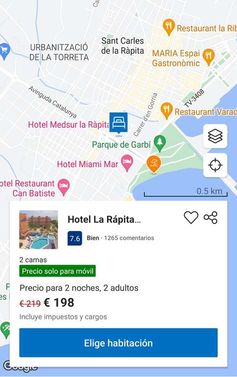 Hotel La Rápita **** Sant Carles de la Rápita