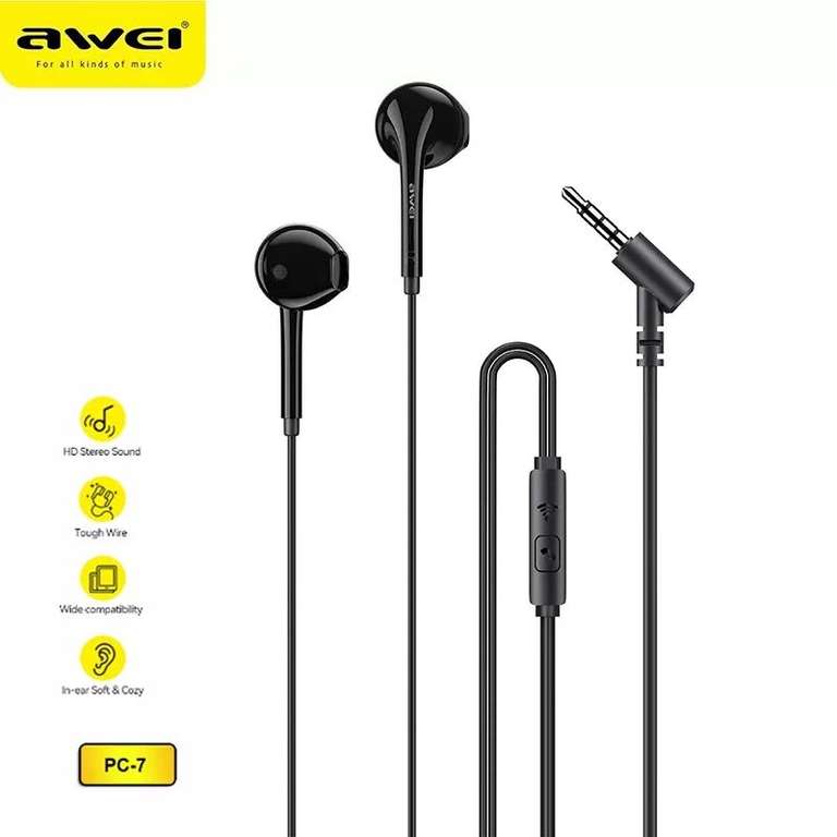 Auriculares Awei PC-7 Jack 3.5mm