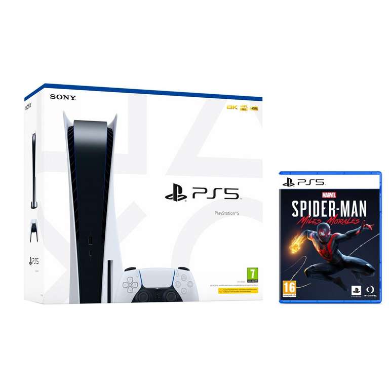PlayStation 5 con lector de disco + Spider-man Miles Morales