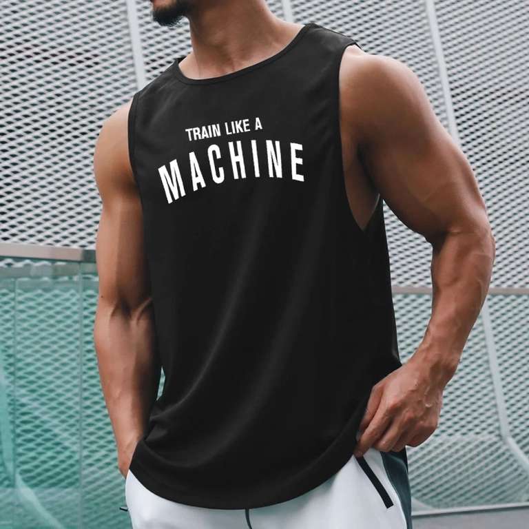 Camiseta sin mangas de malla de secado rápido para hombre, chaleco muscular para gimnasio, culturismo, baloncesto, sólido, novedad de verano
