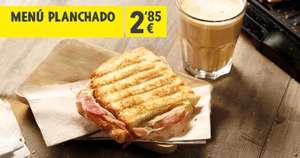 Menú planchado por 2,85€ en Pans&Company (promoción válida en pedidos en restaurante)