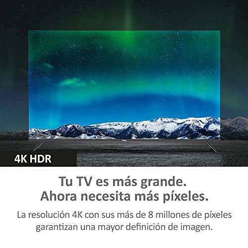 Haier Direct, Smart TV, 50" HDR 10 Dolby Audio, Android 11, Google Assistant Compatible con Alexa, Bluetooth 5.1, DBX TV, HDMI 2.1 x 4
