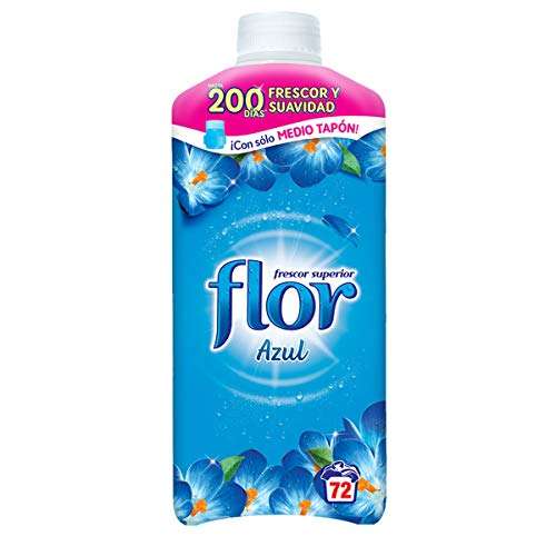 Flor - Suavizante para la ropa concentrado, aroma azul - 72 dosis oferta 3x2