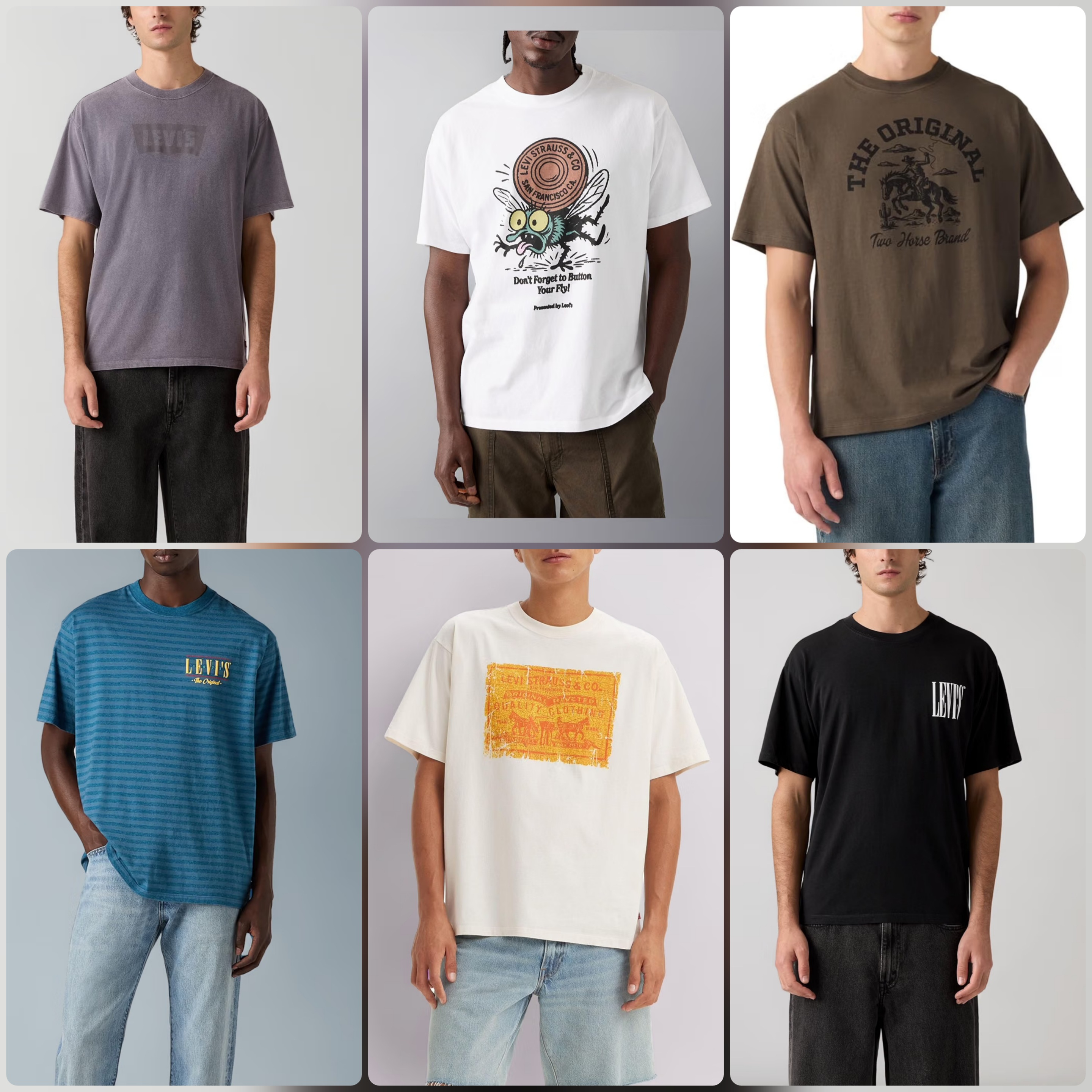 Camiseta Levi's vintage fit (precios desde 11€ segun talla, varios modelos, tallas de XS a XXL)