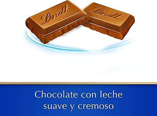 Lindt Chocolate leche tradicional, pack de 5 tabletas de chocolate con leche, chocolate con leche cremoso, extrafino, delicado e intenso