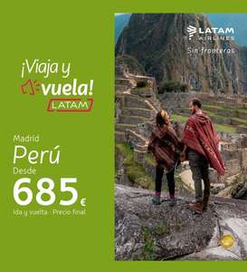 Vuelos ¡directos! ida y vuelta a Lima (Perú) + Tasas incluidas por solo 676€