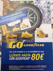 Hasta 80€ al montar neumáticos GoodYear