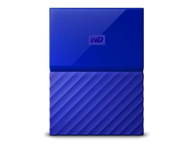 Disco HDD Externo WESTERN DIGITAL My Passport 1 TB (Azul - 1 TB - USB 3.0)