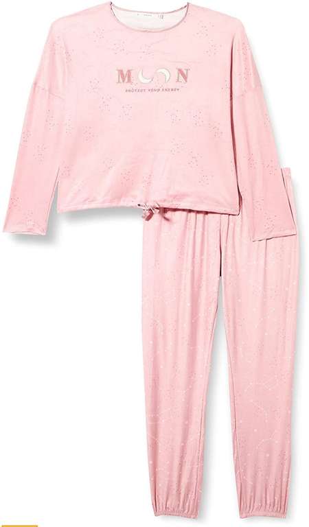 Women'secret Pijama Largo con Tacto Suave de New Velour Mujer [Talla XS, S, M, L, XL y XXL]
