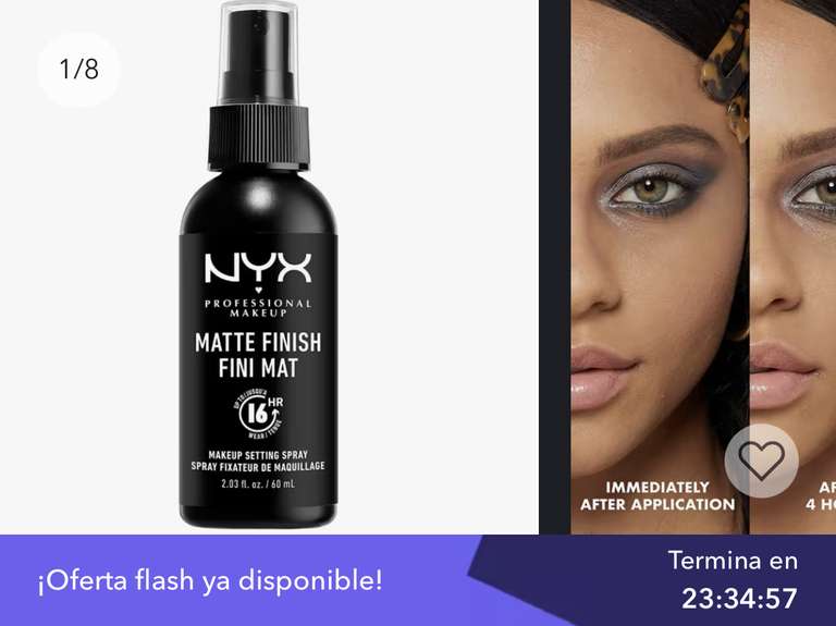 DEFIN BELLEZA NYX一 Professional Makeup Spray fijador Makeup Setting Spray, Larga duración, Ligero, Fórmula vegana, Acabado Matte, 60 ml