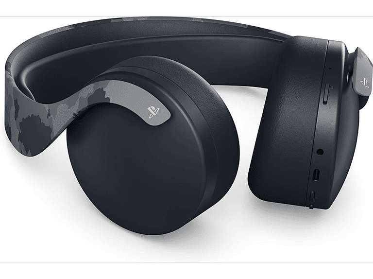 Auriculares gaming - Sony Wireless Pulse 3D, 12 h autonomía, PS5 y PS4, Gris camuflaje - También en Amazon