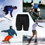 TOMSHOO Pantalones Cortos Acolchados 3D, Protección Cadera para Esquí Patinaje Snowboard Hockey Patineta Deportes