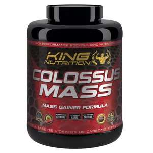 Gainer Colossus Mass 3Kg King Nutrition proteina creatina carbohidratos [1r pedido a 18.36€][3 artículos más 15% desc extra]