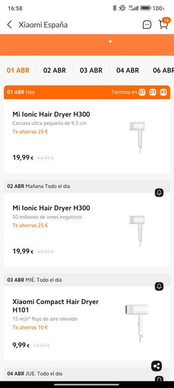 Recopilación de ofertas Daily Picks de Xiaomi