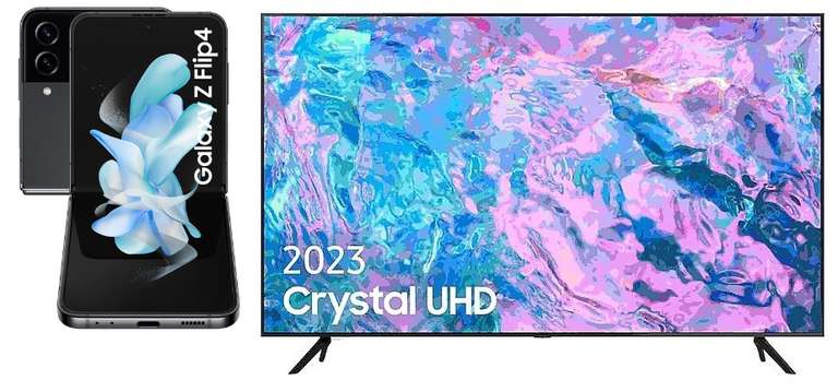 Samsung Z Flip4 + TV Crystal 55" 4K solo 699€
