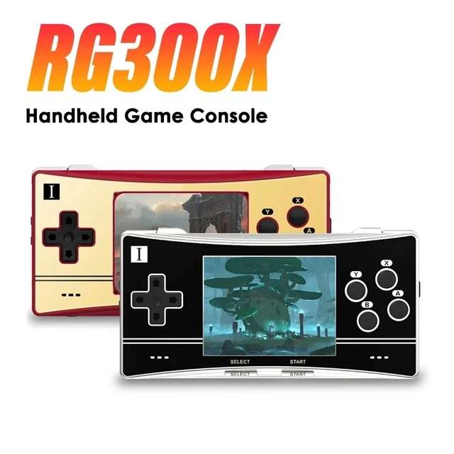 ANBERNIC-consola de juegos portátil Retro RG300X, reproductor de videojuegos Min para juegos, compatible con salida HD, 5000 juegos int.