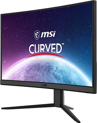MSI G24C4 E2 - Monitor Curvo Gaming de 23.6" FHD (1920 x 1080) Panel VA, 180Hz / 1ms, Curvatura 1500R, Color Negro