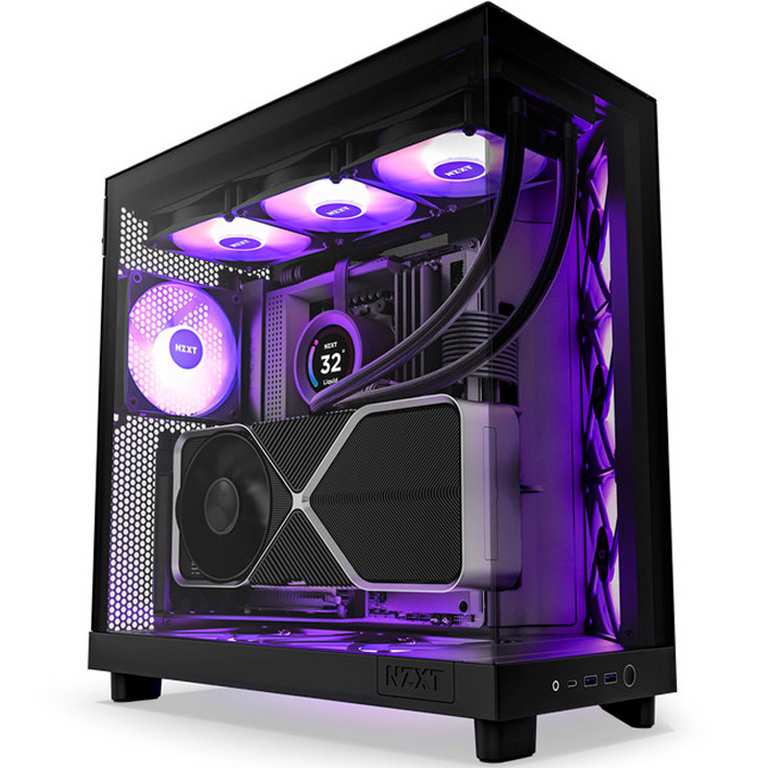 Imagen de Caja/Torre NZXT H6 Flow RGB Negro