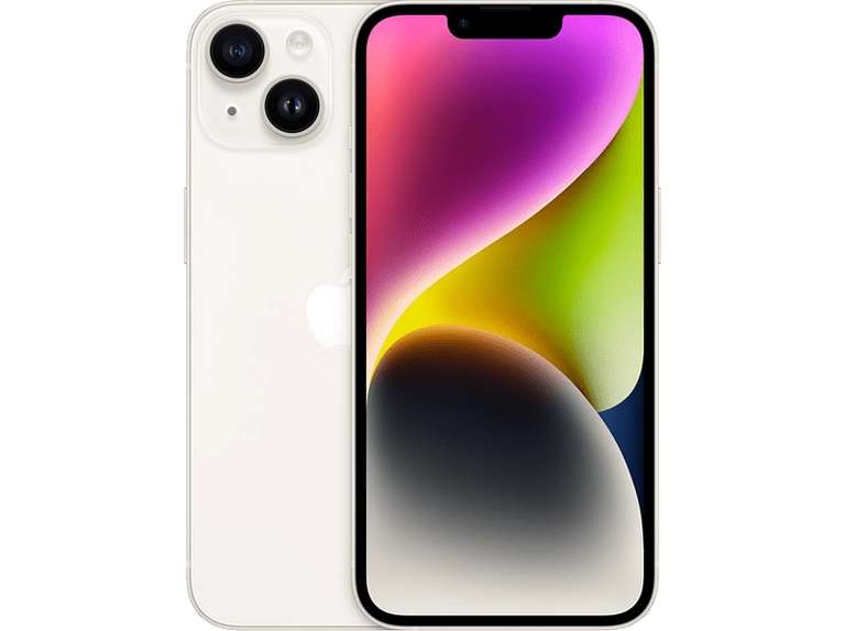 iPhone 14 Blanco estrella y Púrpura de 256GB