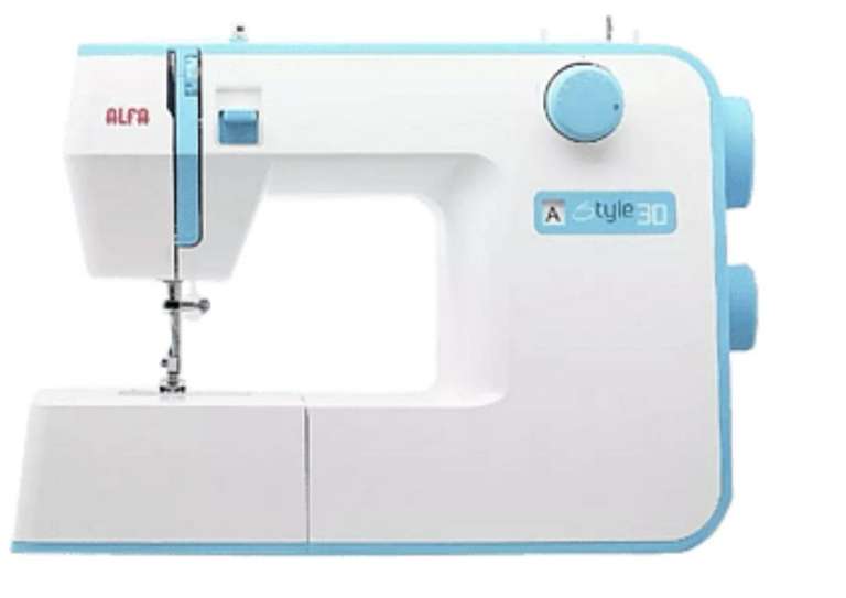 ALFA Máquina de coser - Alfa Style 30 19 Puntadas, Luz LED, 70 W, Blanco