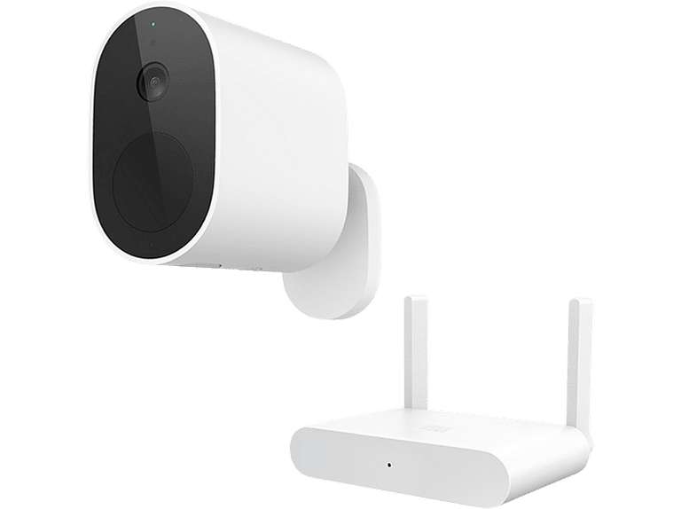 Cámara de vigilancia IP - Xiaomi Mi Wireless Outdoor Set BHR4435GL, FHD, WiFi, Blanco + Receptor