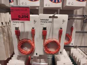 Cable de carga micro USB 120 cm. naranja @ Flying Tiger (tiendas físicas)