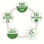 Leitz Carpeta Fástener A4, Capacidad para 250 Hojas, 100% Reciclable, Respetuoso con el Medio Ambiente, Gama Recycle, Negro