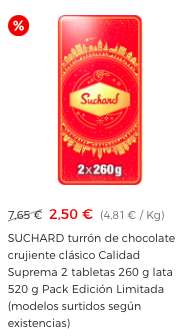 Turron Suchard 1,25 ECI