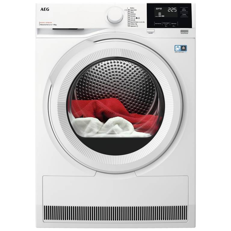 AEG TR818A2OB – Secadora con Bomba de Calor Serie 8000 AbsoluteCare, 8 kg