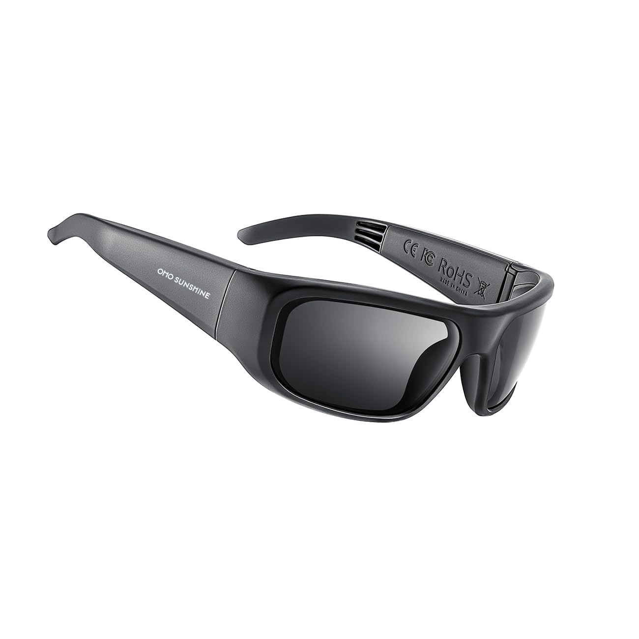 OhO sunshine Bluetooth Audio Sunglasses, Lightweight Open Ear Sport Glasses, 12H Playtime, UV400 ANSI Z87.1, Voice Control.
