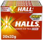 Halls Té Helado - Caramelo duro - Caja con 20 Sticks de 32 g