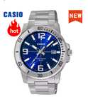 Reloj Casio para hombre, marca de lujo, cuarzo, resistente al agua hasta 50 m, reloj deportivo militar luminoso, relogio masculino MTP-VD01D