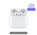 Apple AirPods 4 Auriculares inalámbricos, sin Cancelación Activa de Ruido, Bluetooth 5.3, Audio espacial personalizado, Chip H2,